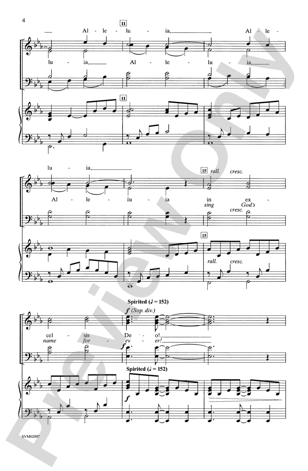 Alleluia: SATB Choral Octavo