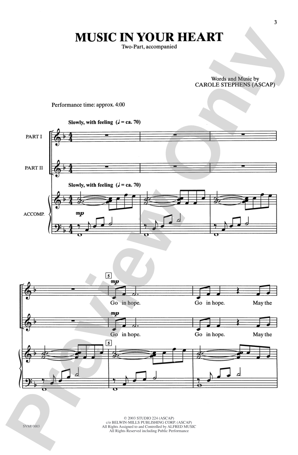 Music in Your Heart: 2-Part Choral Octavo