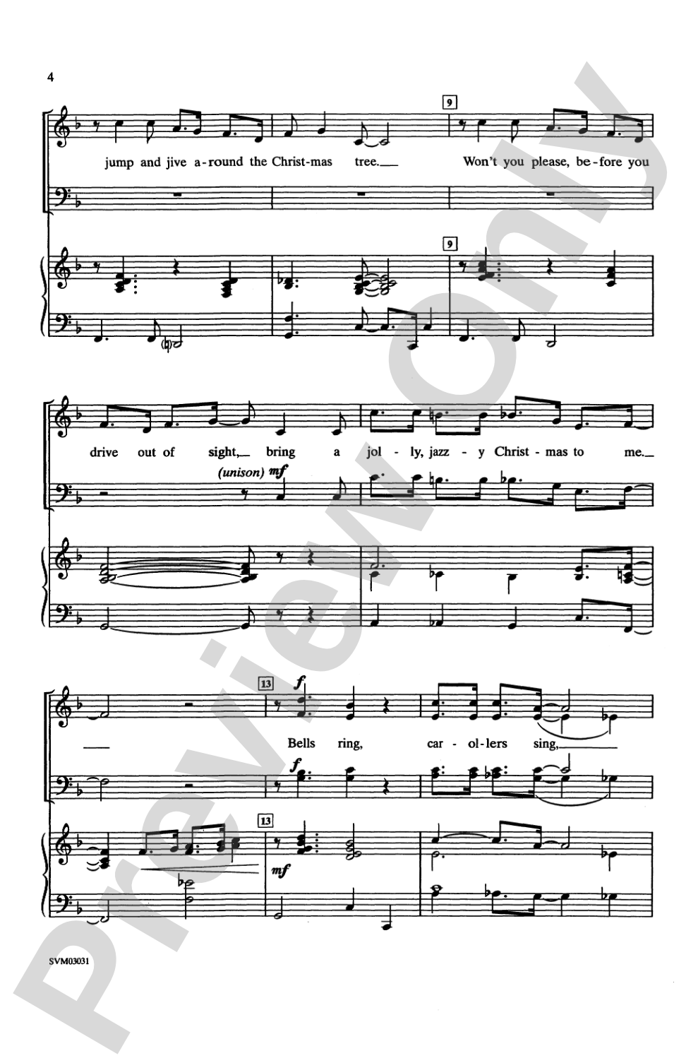 A Jolly, Jazzy Christmas: SATB Choral Octavo