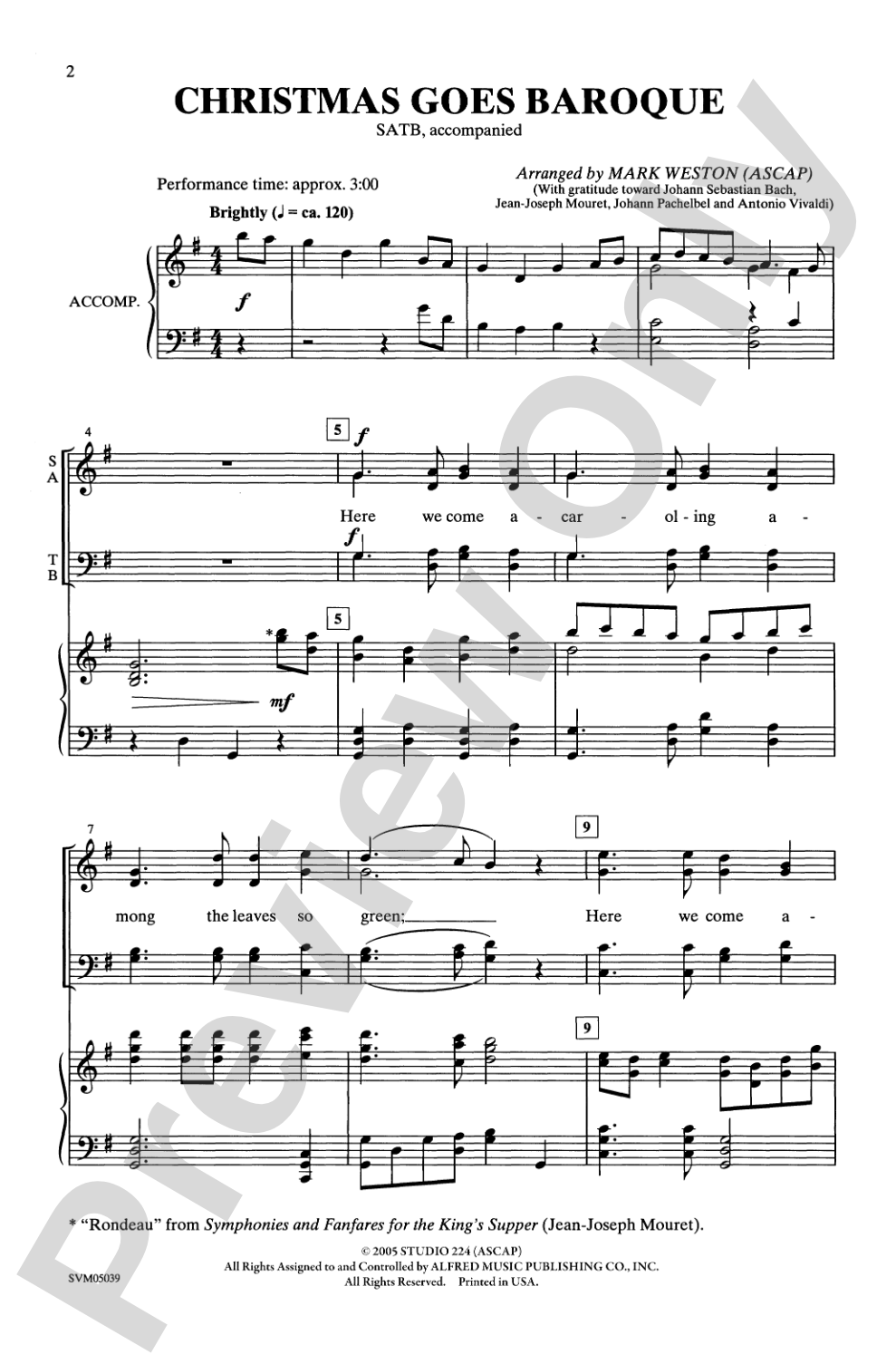 Christmas Goes Baroque: SATB Choral Octavo