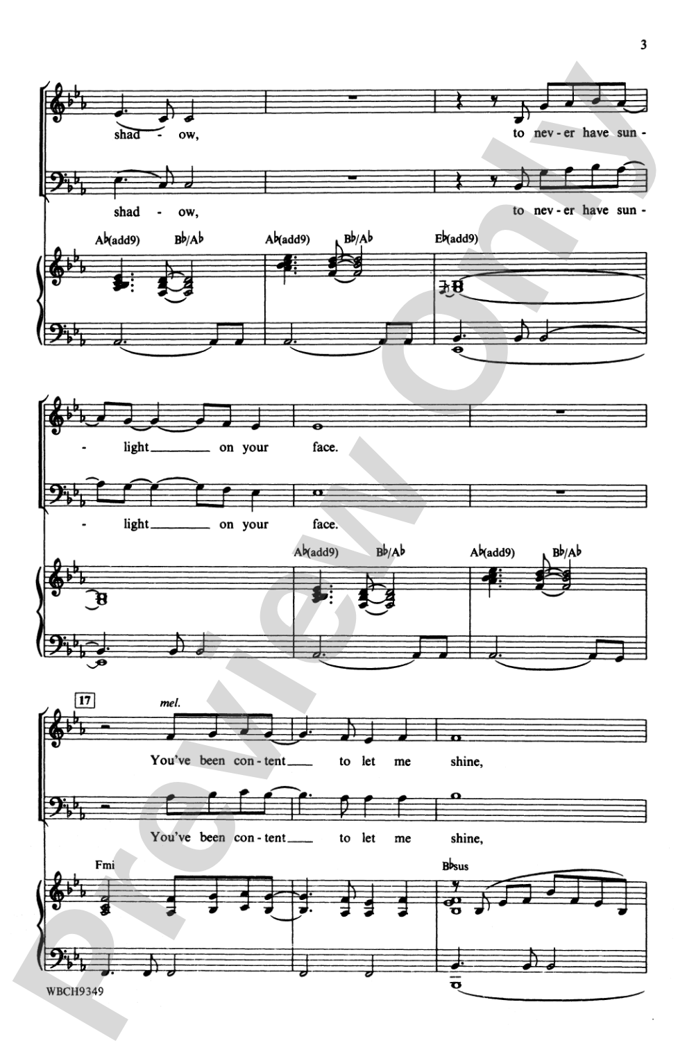 The Wind Beneath My Wings: SATB Choral Octavo