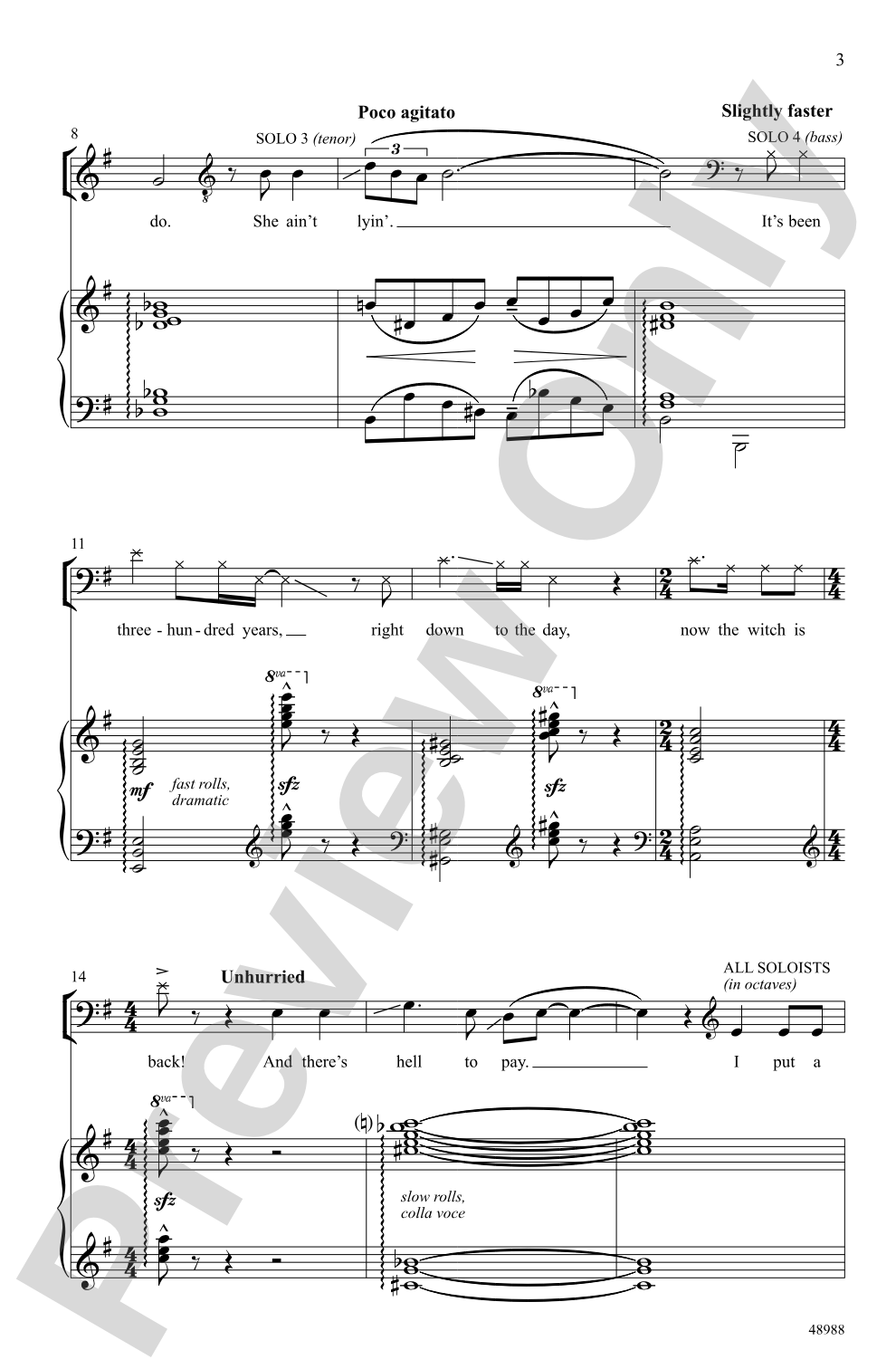 I Put a Spell on You: SATB Choral Octavo