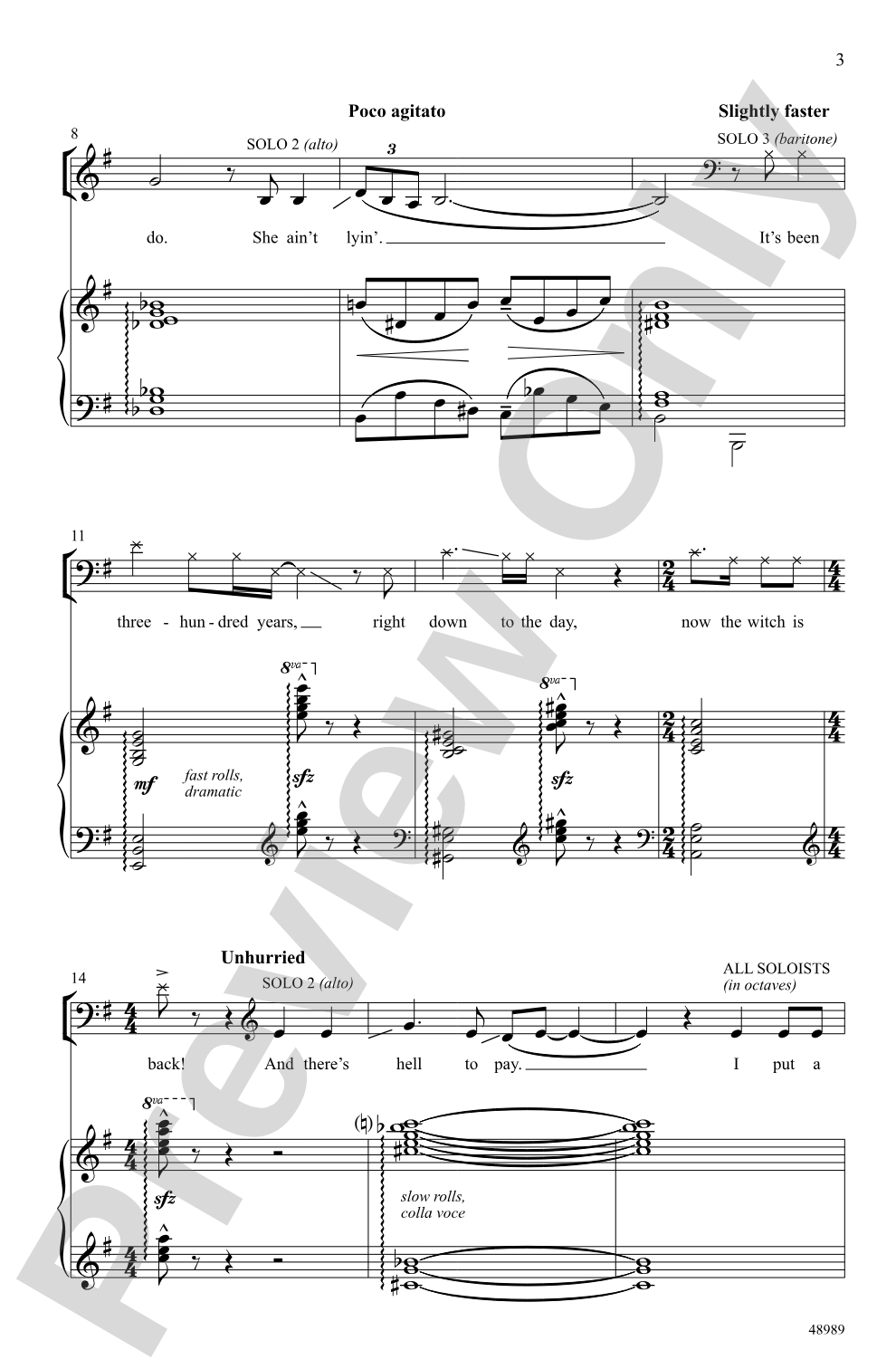 I Put a Spell on You: SAB Choral Octavo