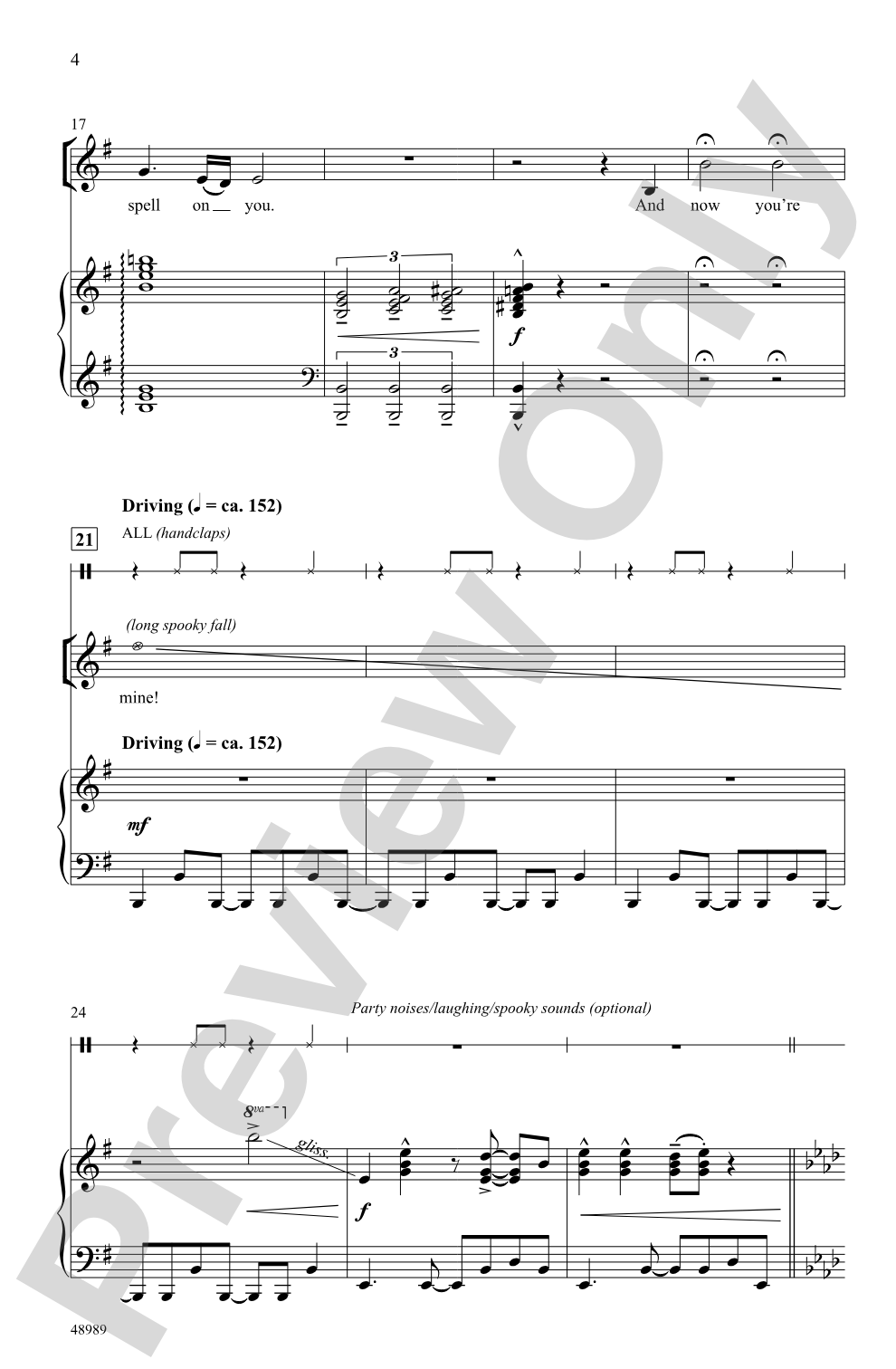 I Put a Spell on You: SAB Choral Octavo