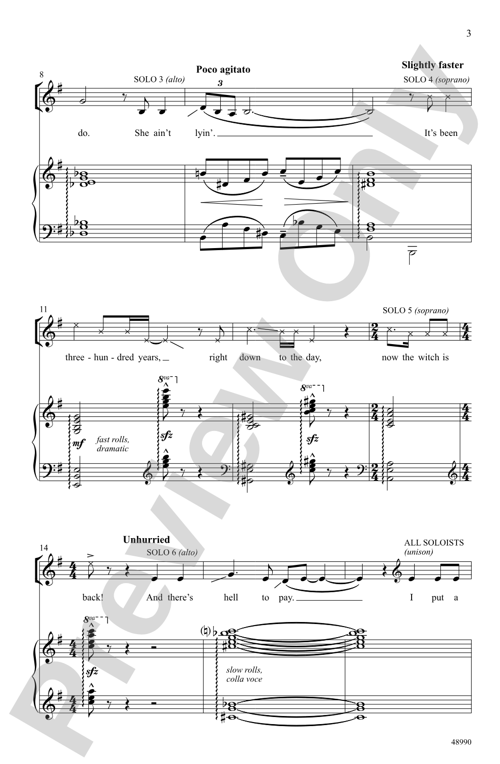 I Put a Spell on You: SSA Choral Octavo