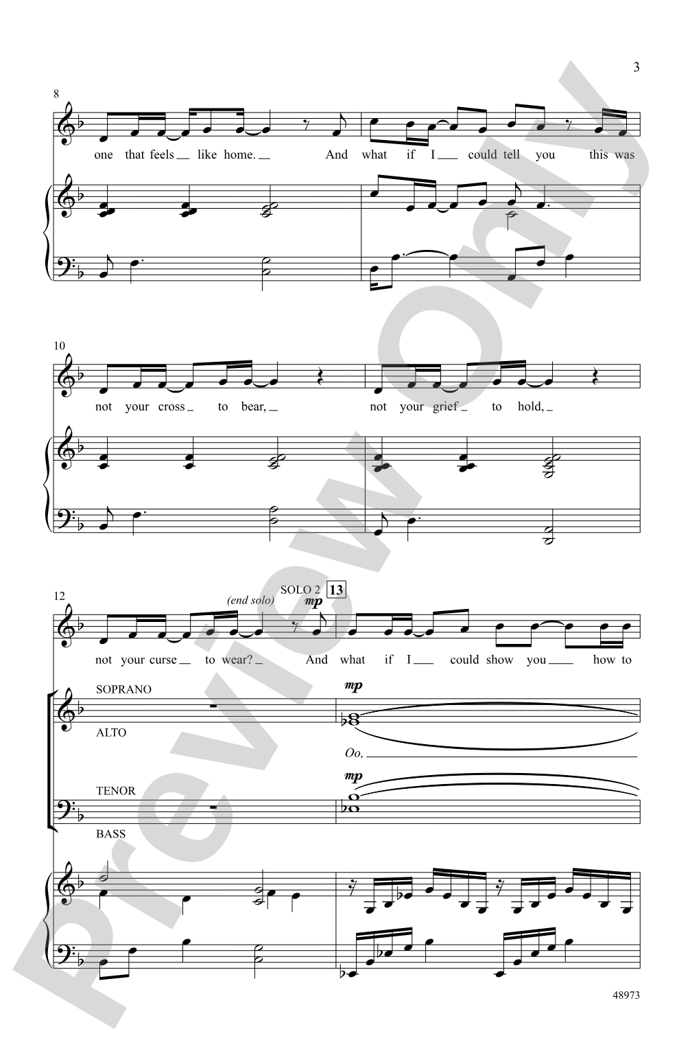 What If I Could Tell You: SATB Choral Octavo