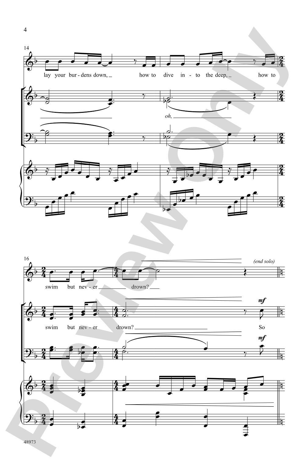What If I Could Tell You: SATB Choral Octavo
