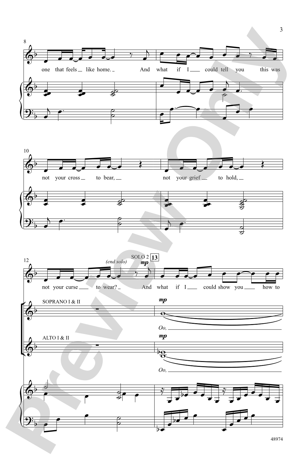 What If I Could Tell You: SSAA Choral Octavo
