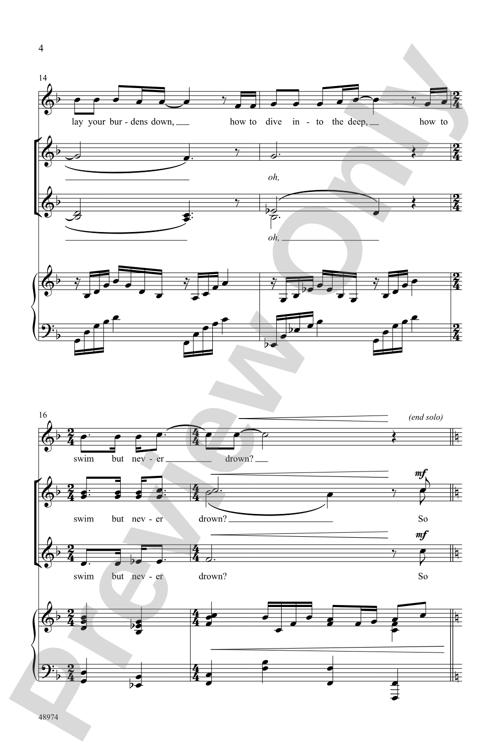What If I Could Tell You: SSAA Choral Octavo