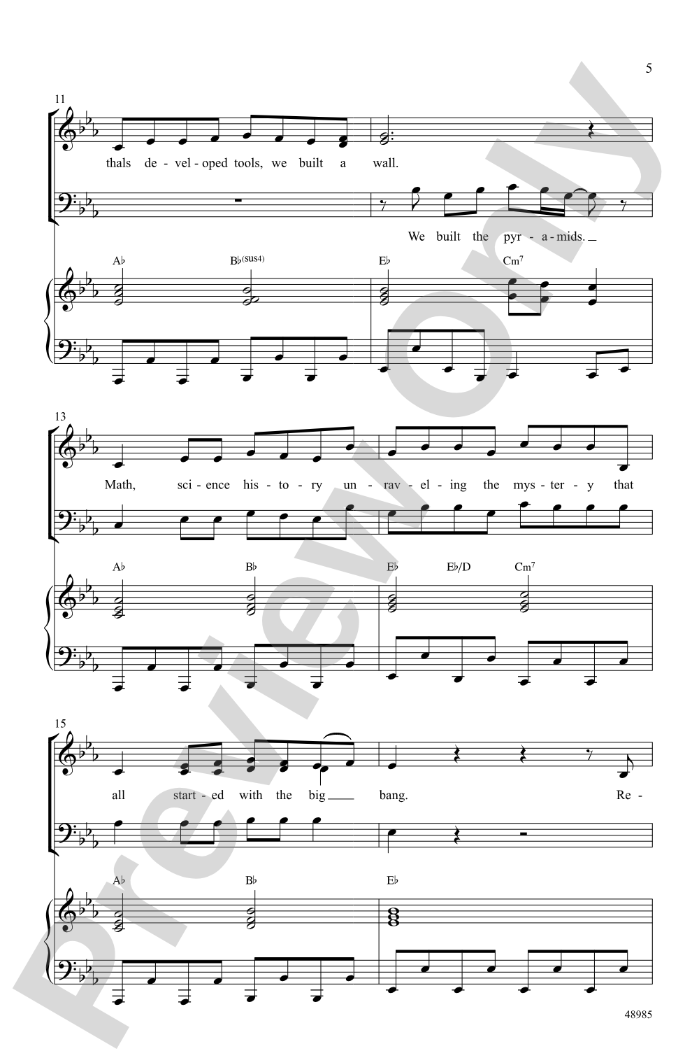 Streaming Sitcoms: SAB Choral Octavo