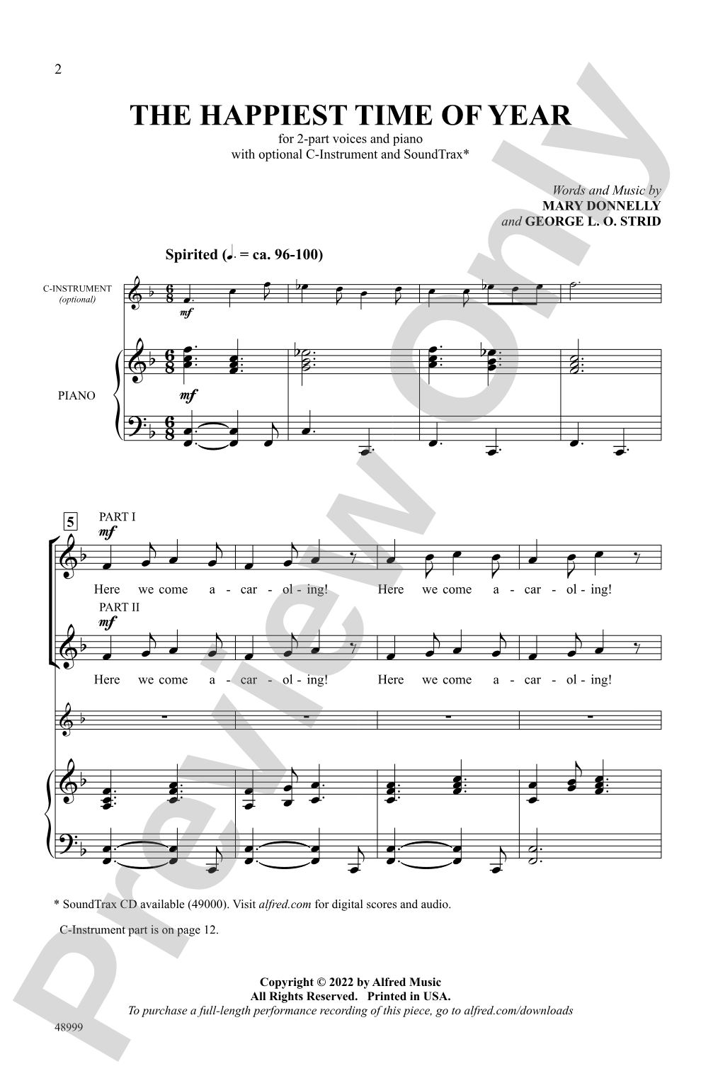 The Happiest Time of Year: 2-Part Choral Octavo