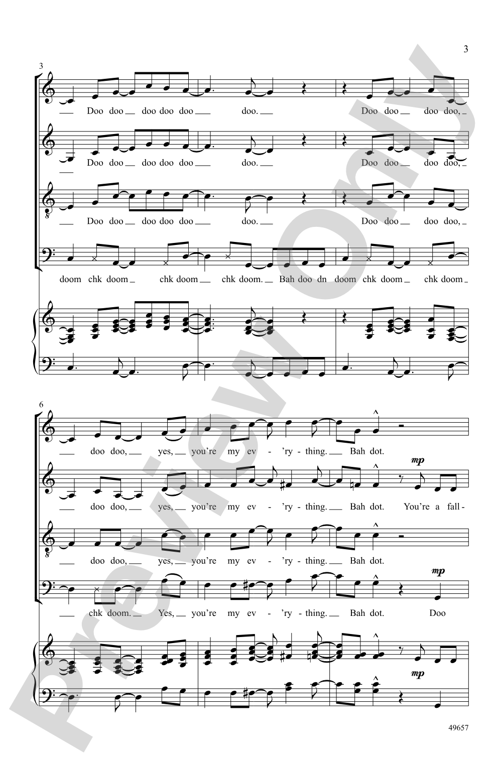 Everything: SATB, <i>a cappella</i> Choral Octavo
