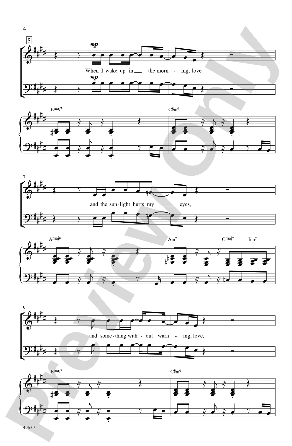Lovely Day: SAB Choral Octavo
