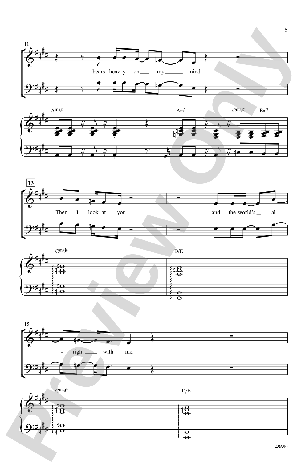 Lovely Day: SAB Choral Octavo