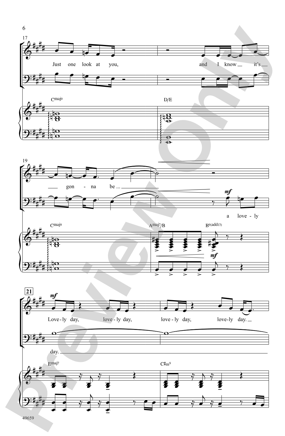 Lovely Day: SAB Choral Octavo