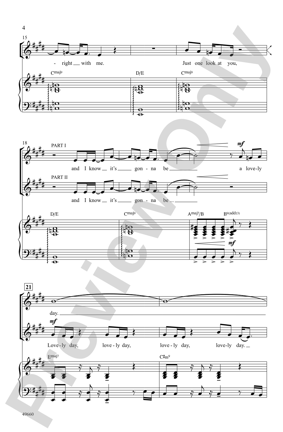 Lovely Day: 2-Part Choral Octavo