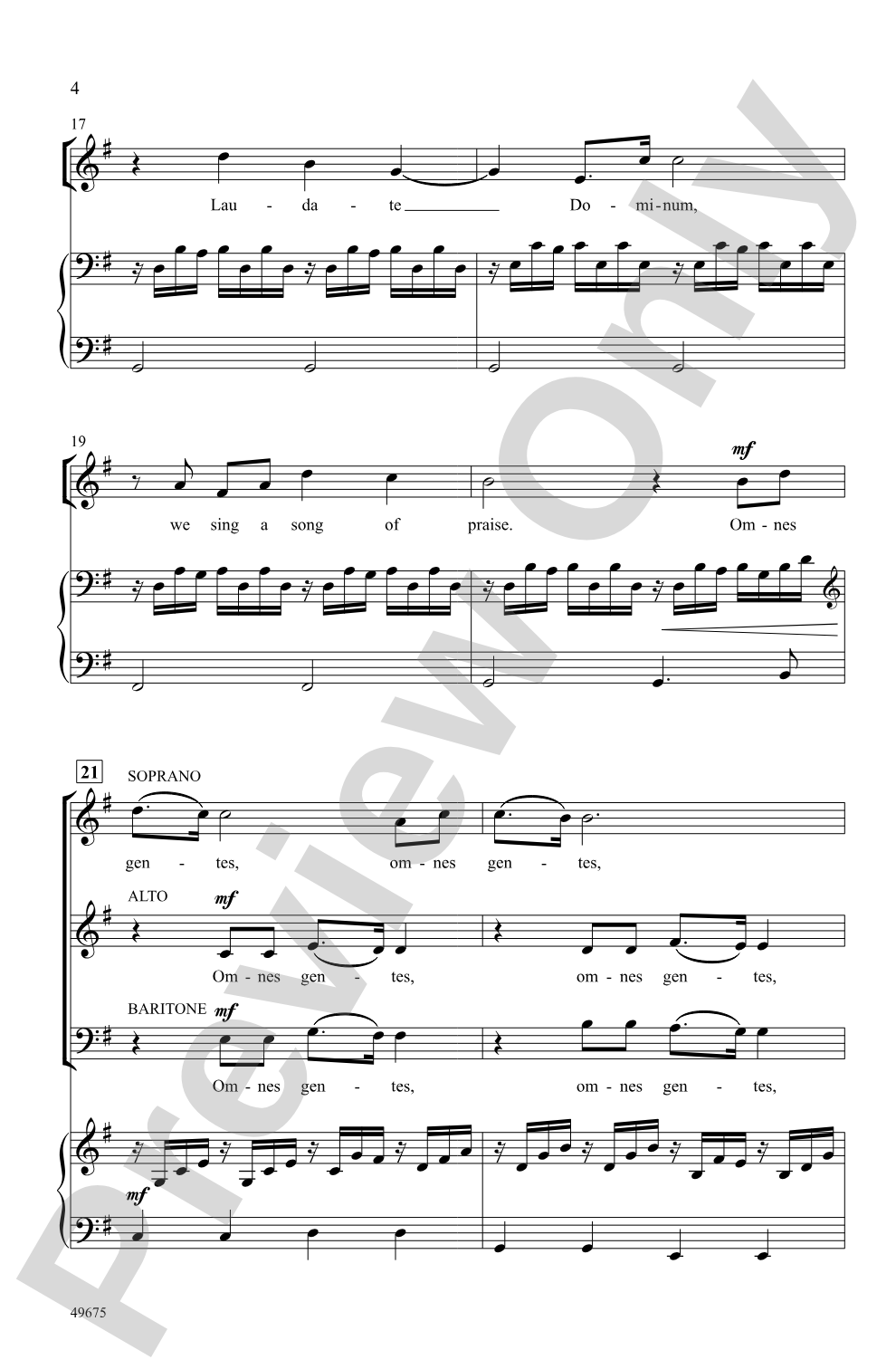 Laudate Dominum: SAB / 3-Part Mixed Choral Octavo