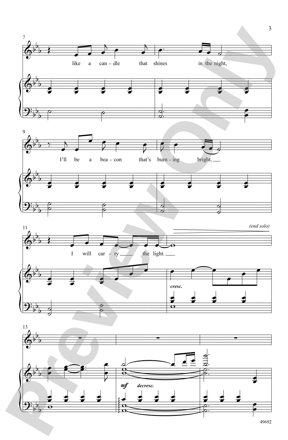 Carry the Light: SATB Choral Octavo