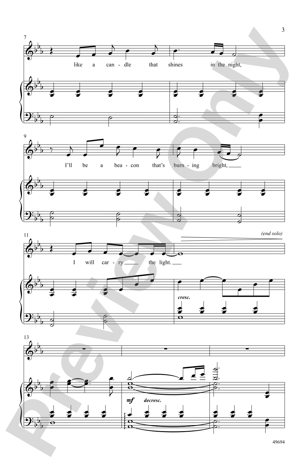 Carry the Light: 2-Part Choral Octavo