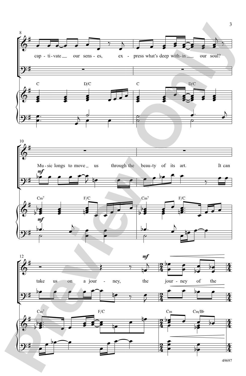 And So We Sing: SAB Choral Octavo