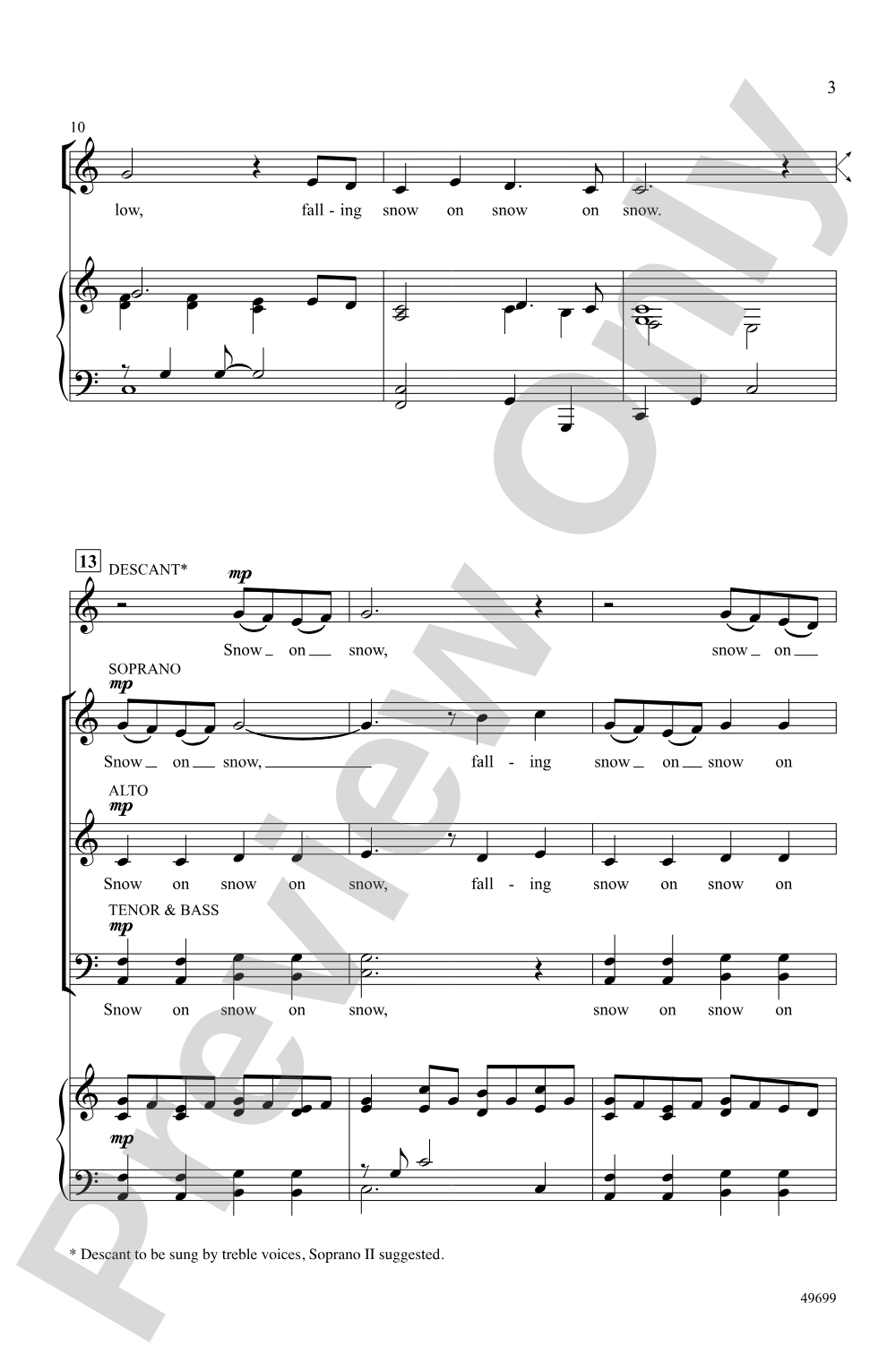 Snow on Snow: SATB Choral Octavo