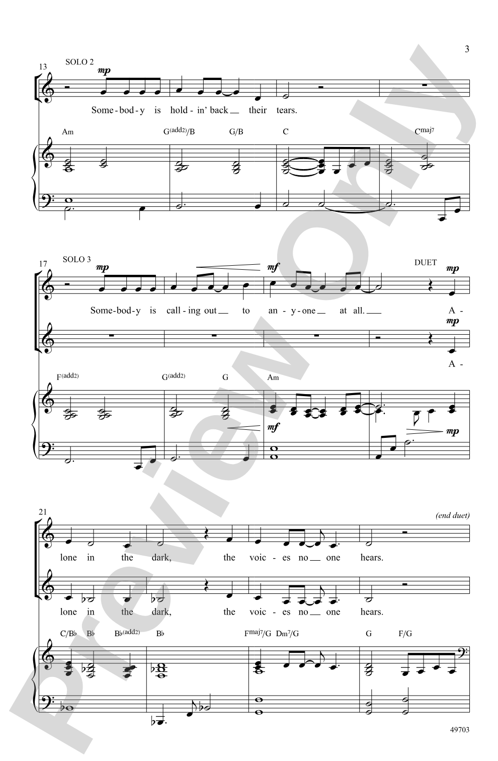 Harmony's Never Too Late: SSAA Choral Octavo
