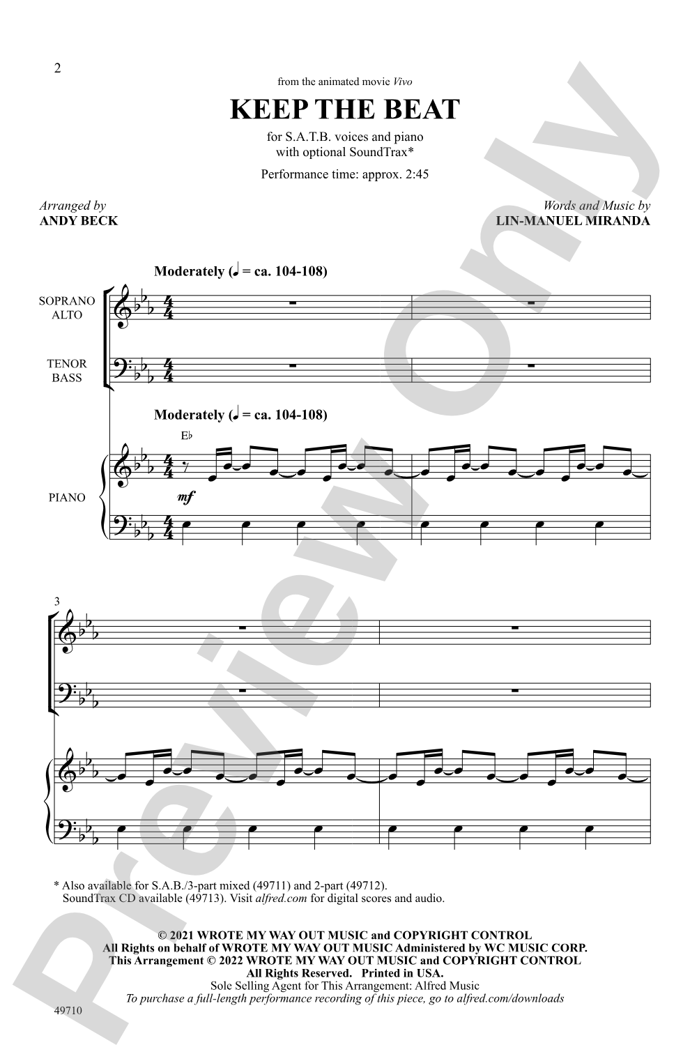 Keep the Beat: SATB Choral Octavo