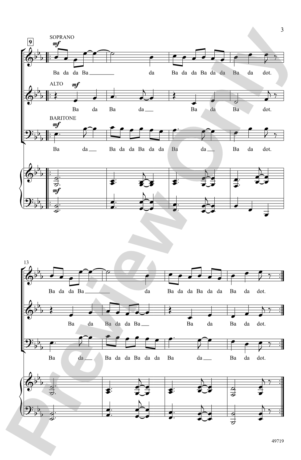 Vox: SAB, <i>a cappella</i>Choral Octavo