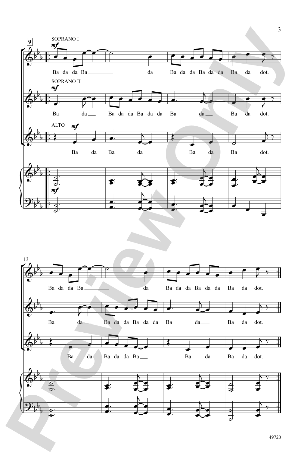 Vox: SSA, <i>a cappella</i>Choral Octavo