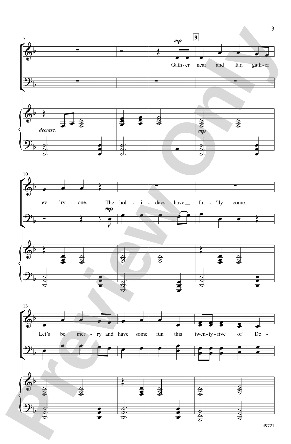 This Twenty-Five of December: SATB Choral Octavo