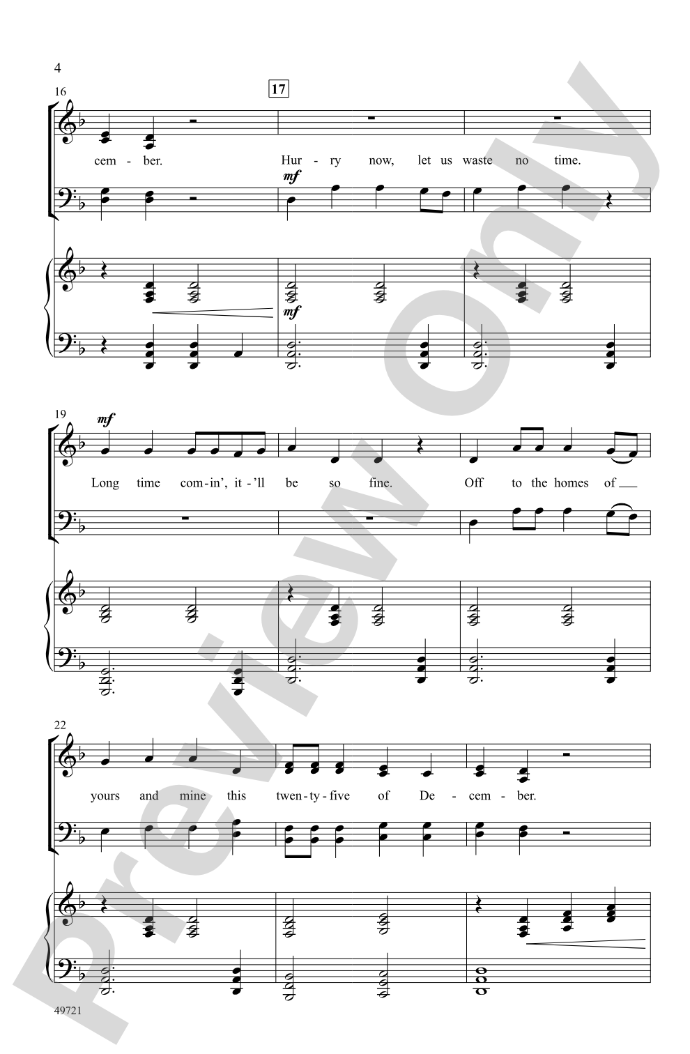 This Twenty-Five of December: SATB Choral Octavo