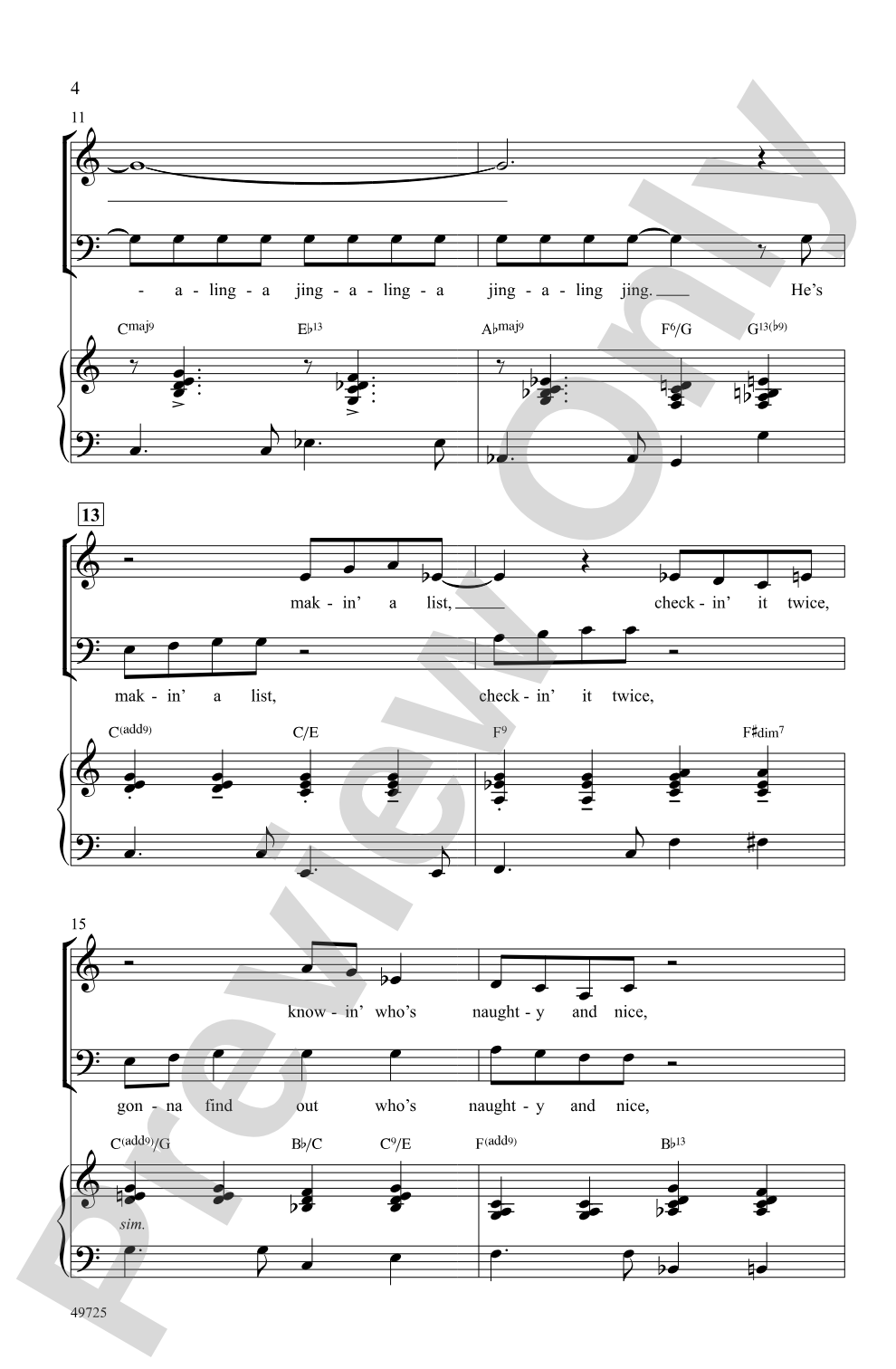 Santa Claus Is Comin' to Town: SATB Choral Octavo