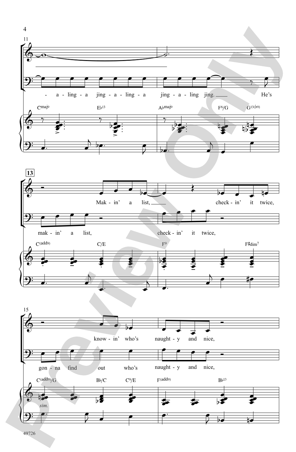 Santa Claus Is Comin' to Town: SAB Choral Octavo