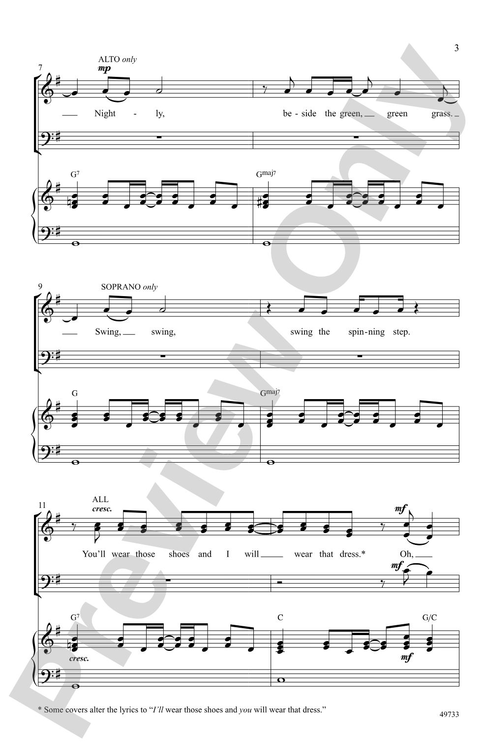 Kiss Me: SAB Choral Octavo