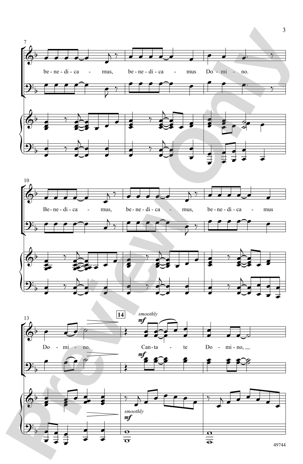 Benedicamus Domino: SATB Choral Octavo