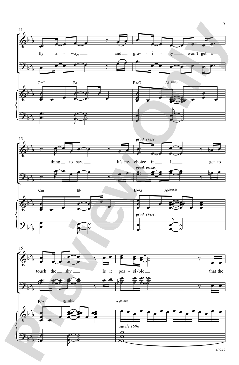 The Square Root of Possible: SATB Choral Octavo