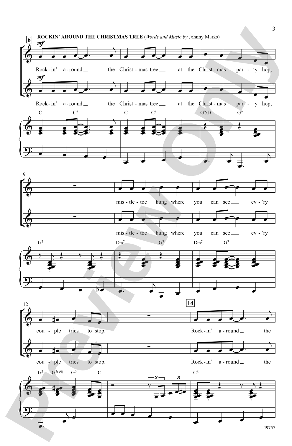 Rockin' Around the Christmas Tree with Jingle Bell Rock: 2-Part Choral Octavo