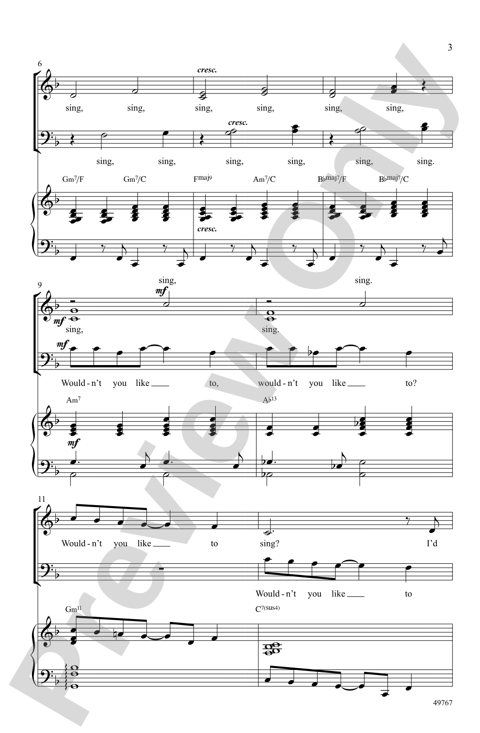I'd Like to Teach the World to Sing: SATB Choral Octavo