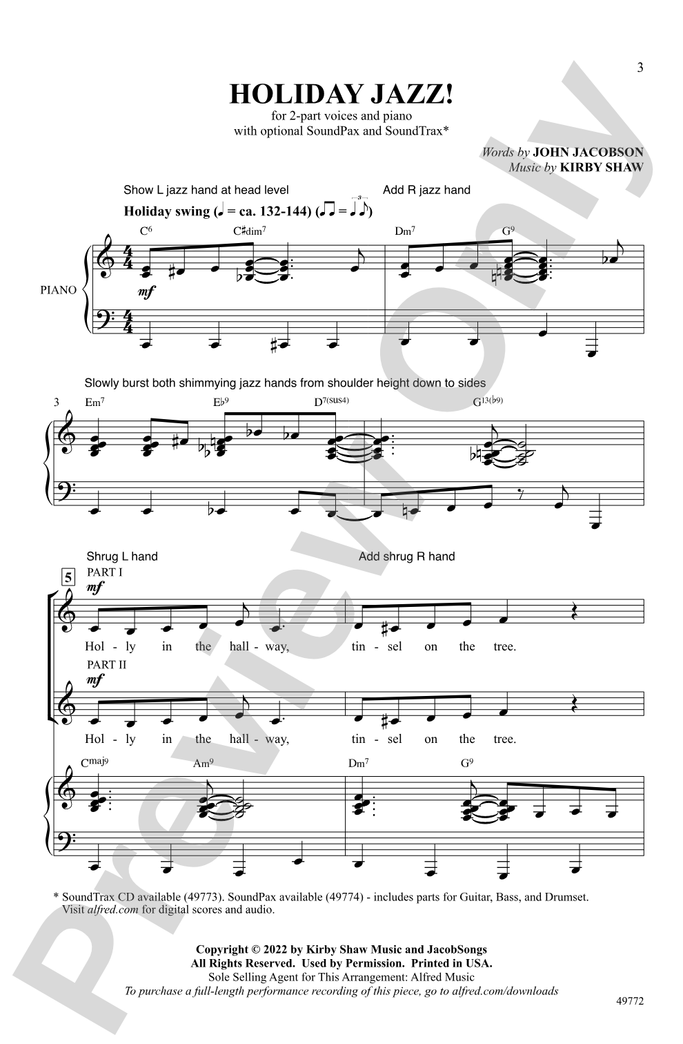 Holiday Jazz!: 2-Part Choral Octavo