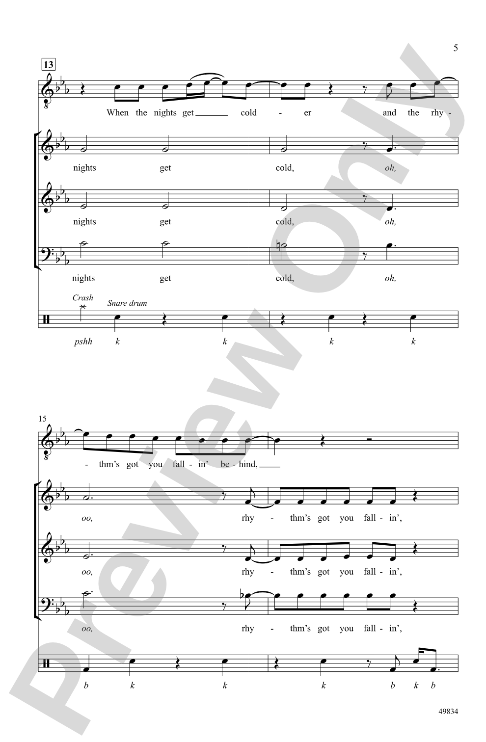 Permission to Dance: 3-Part Mixed / SAB, <i>a cappella</i> Choral Octavo