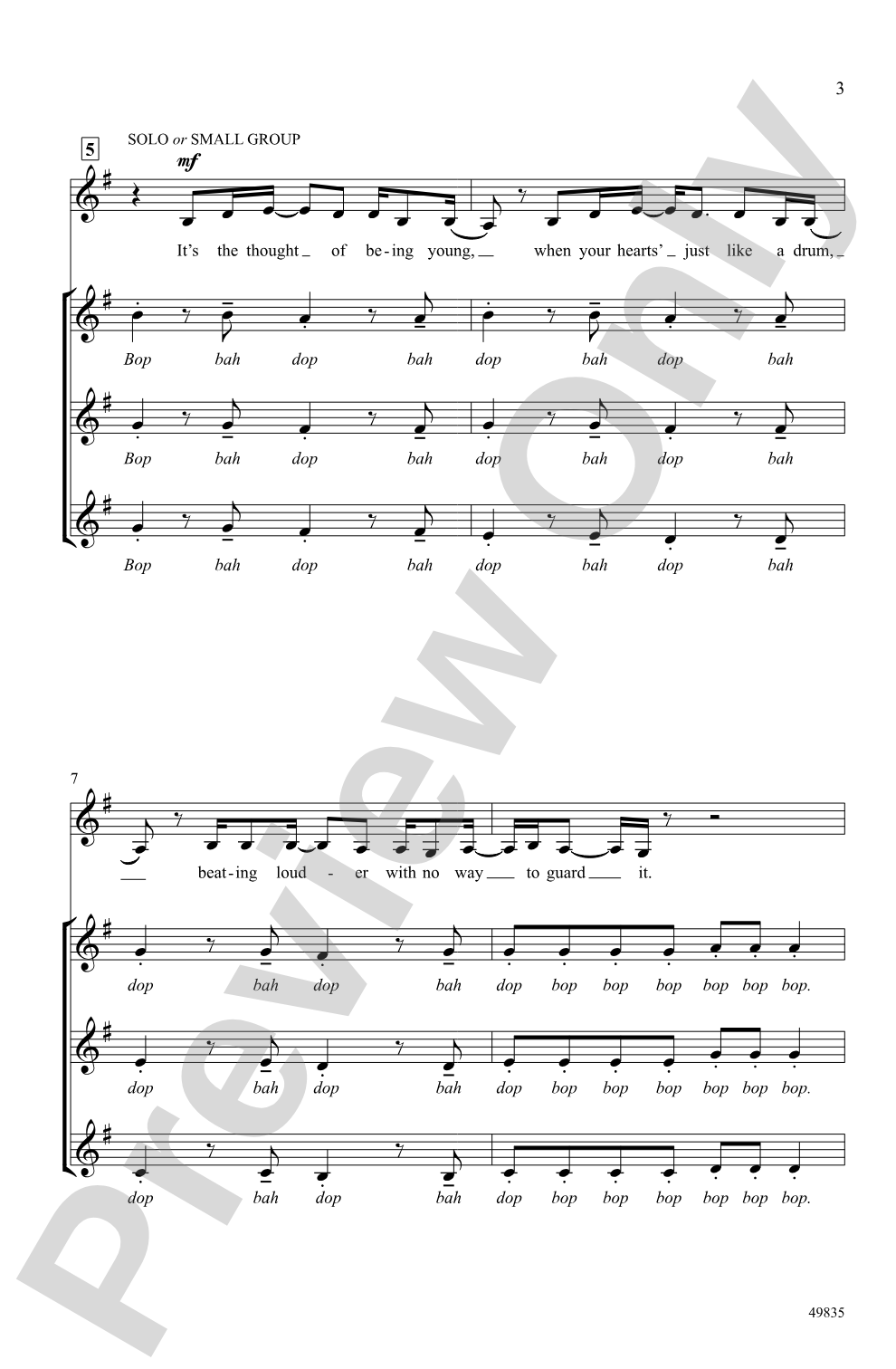Permission to Dance: SSA, <i>a cappella</i> Choral Octavo