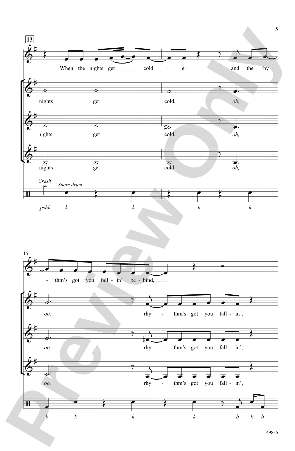 Permission to Dance: SSA, <i>a cappella</i> Choral Octavo