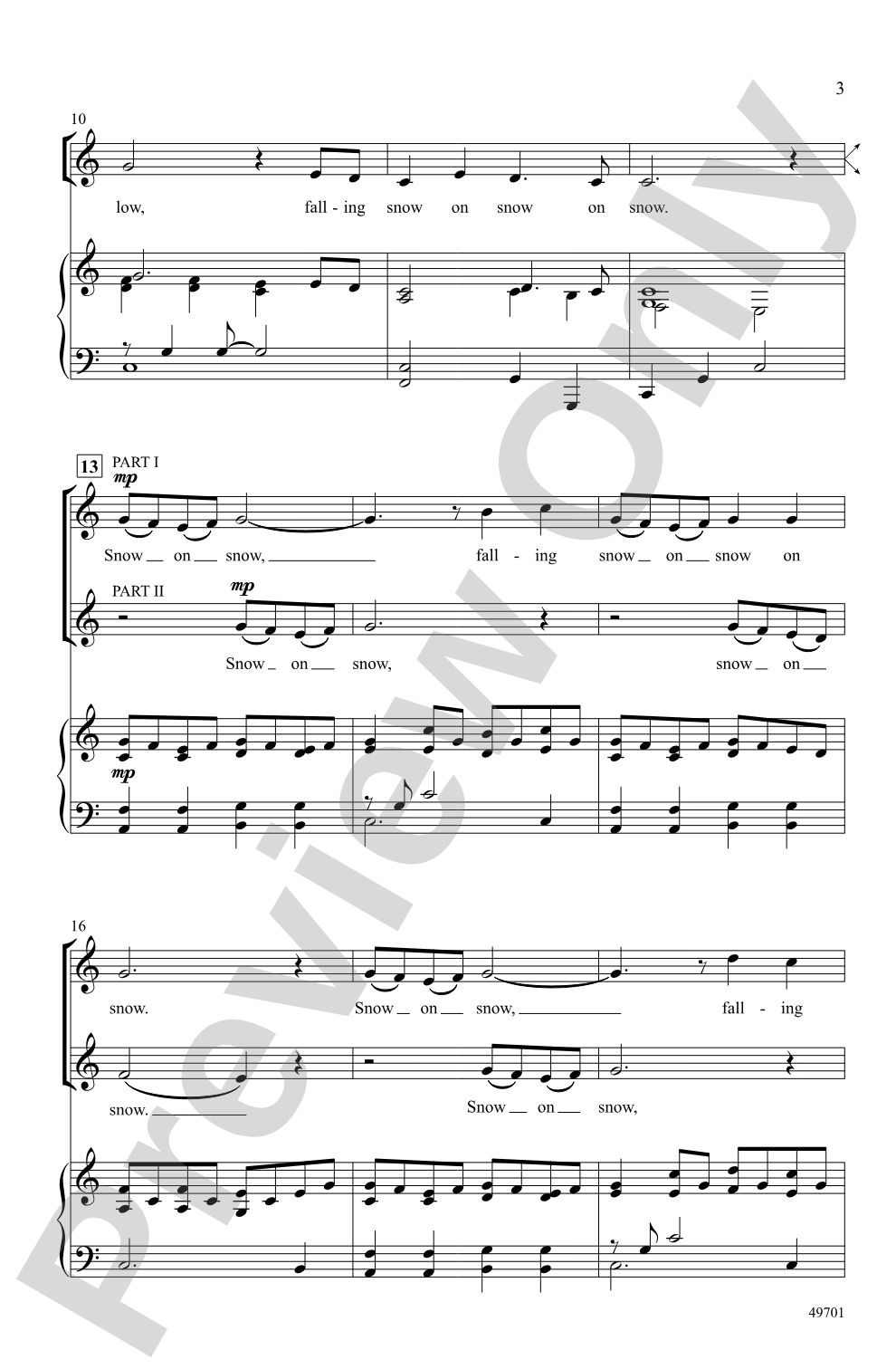 Snow on Snow: 2-Part Choral Octavo