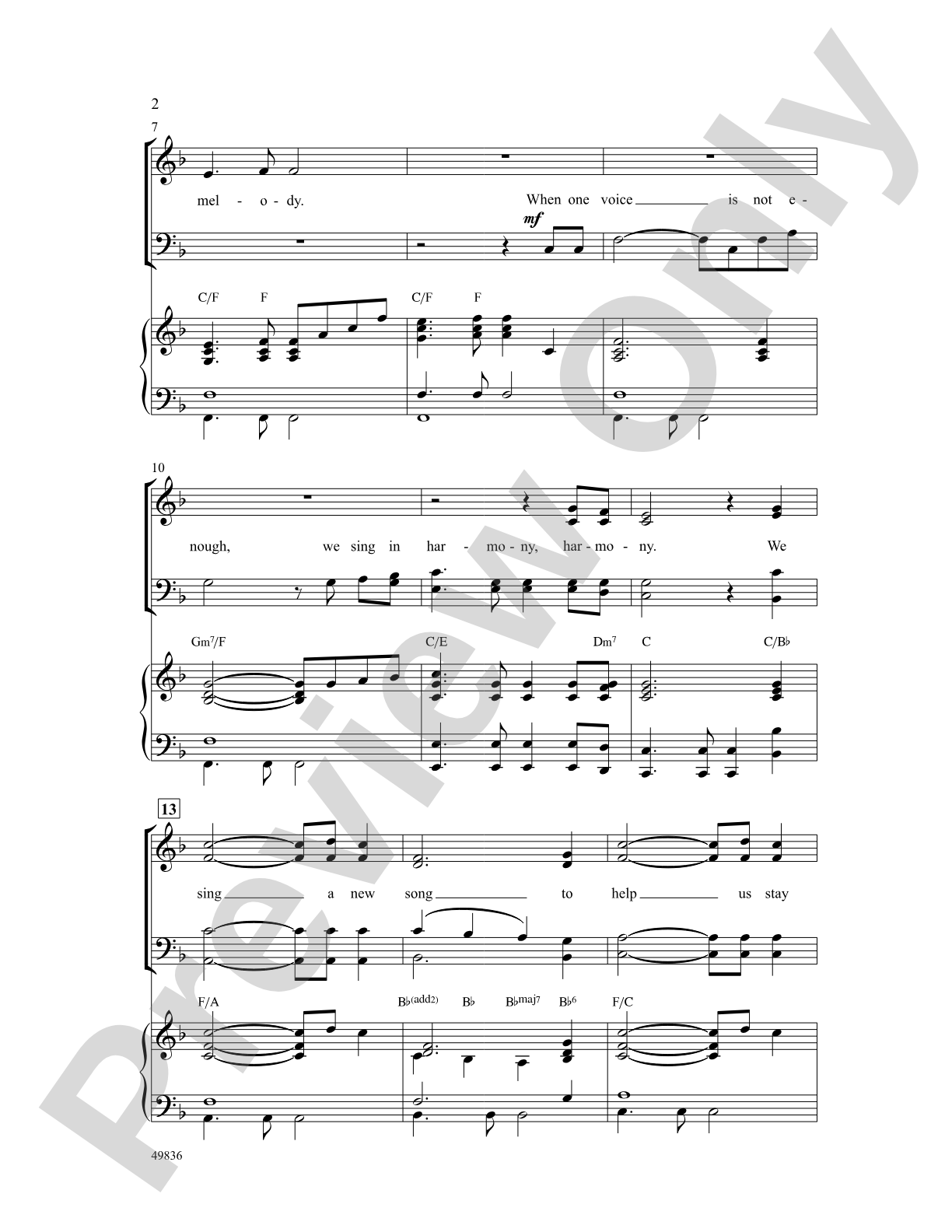 When Words Are Not Enough: SATB Choral Octavo
