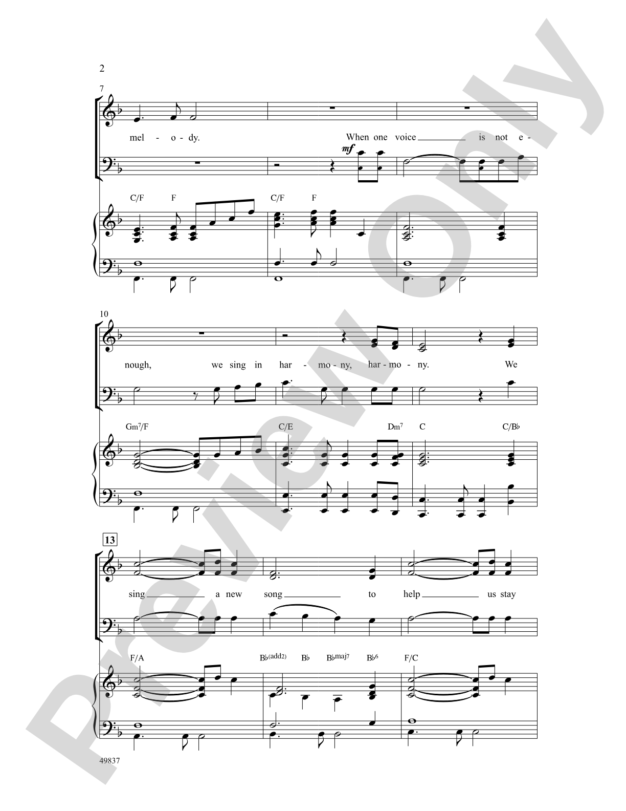 When Words Are Not Enough: 3-Part Mixed Choral Octavo