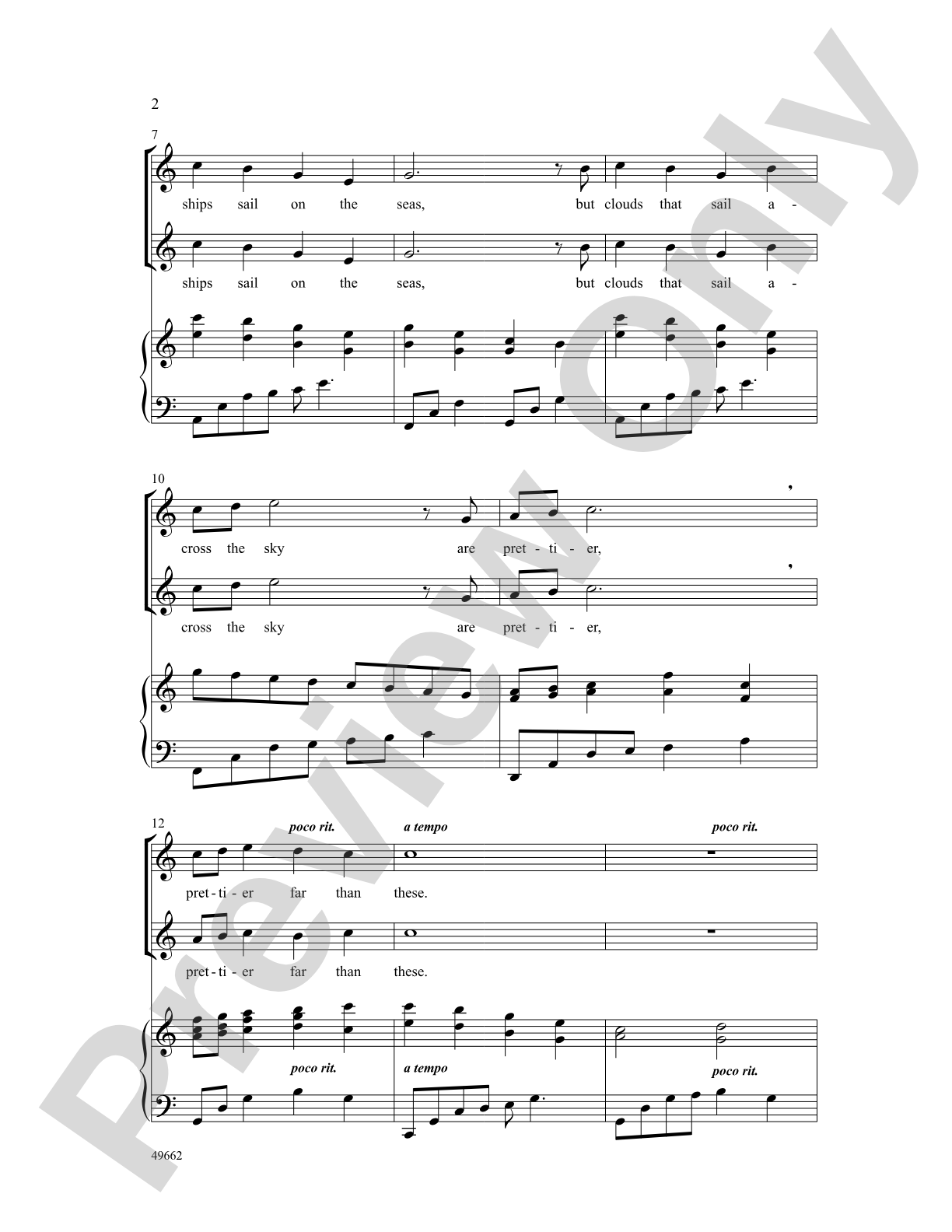The Rainbow: 2-Part Choral Octavo