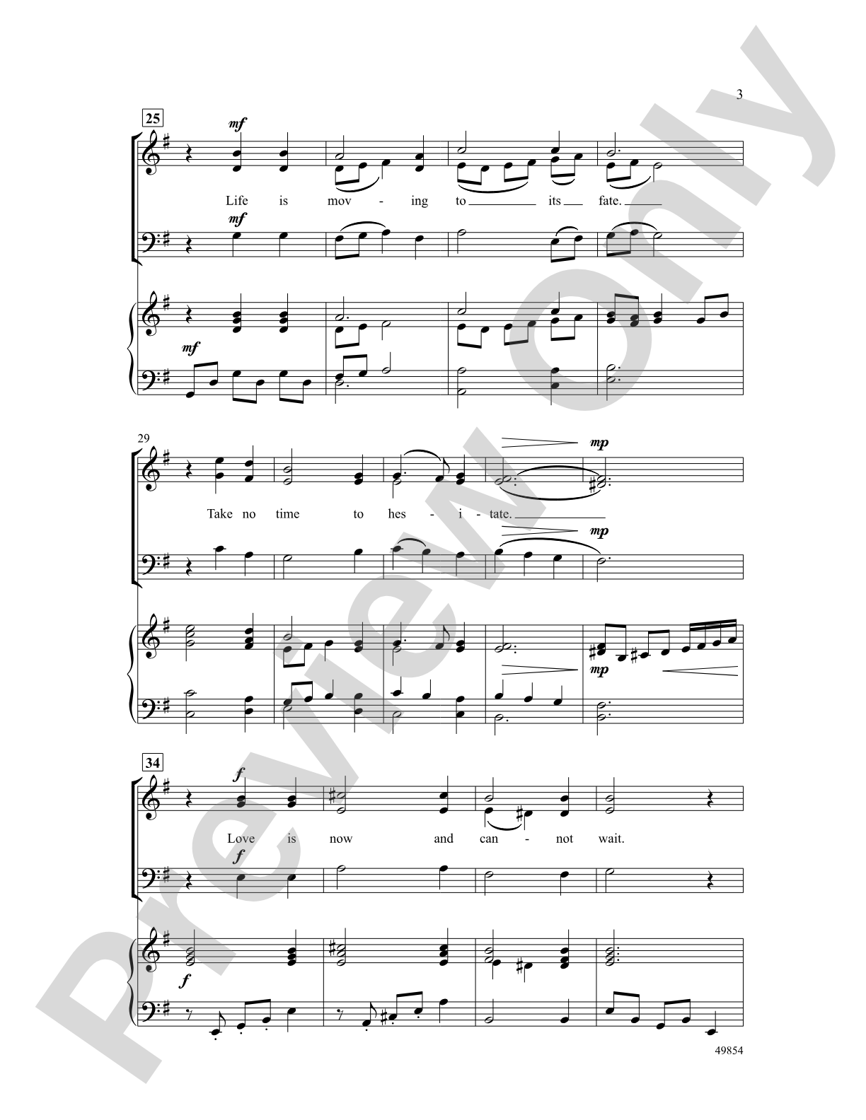 Cantimus de Amore: SAB Choral Octavo