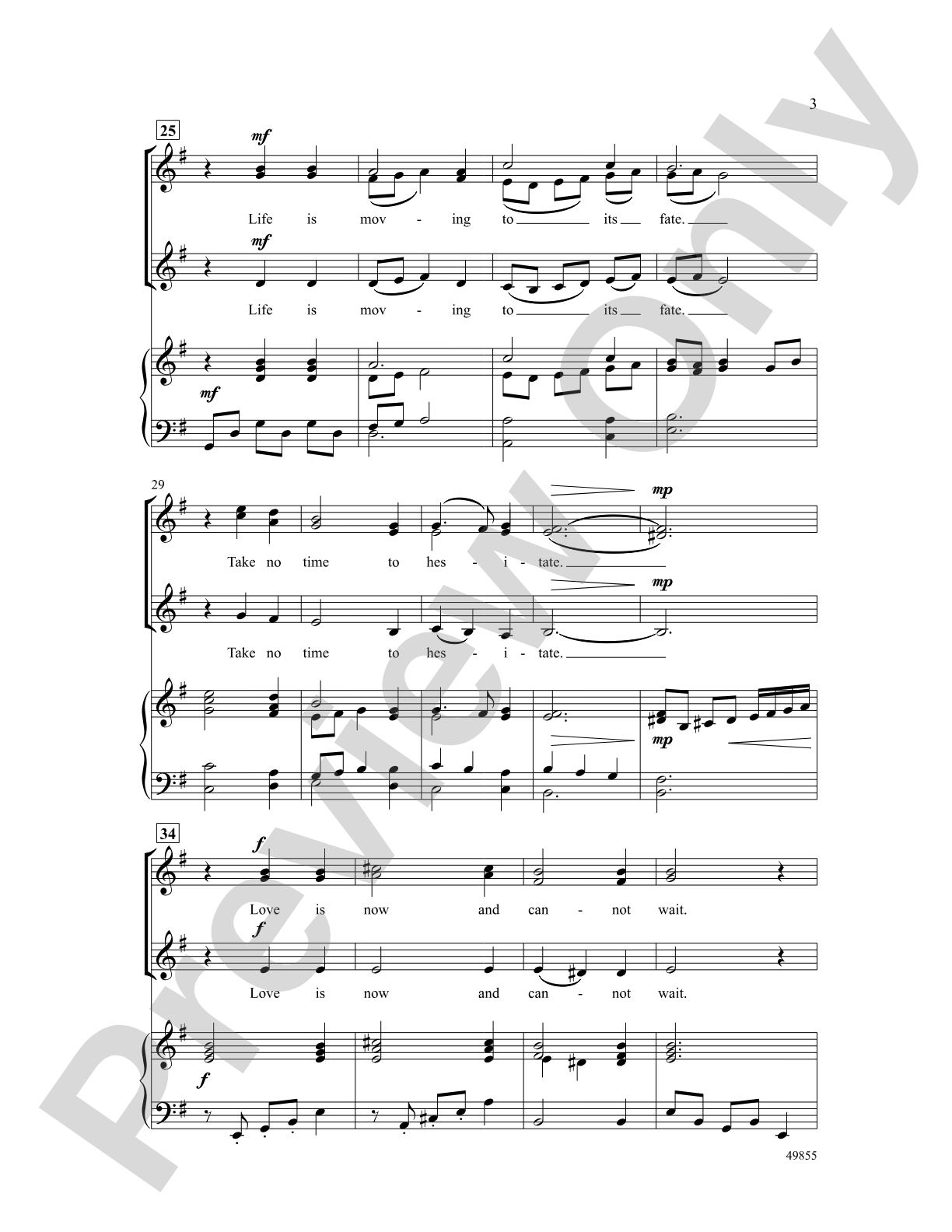 Cantimus de Amore: SSA Choral Octavo