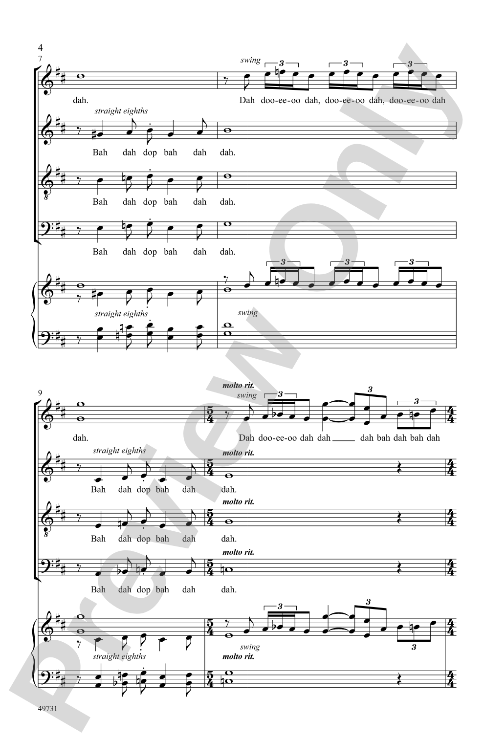 Rhapsody in Blue: SATB, <i>a cappella</i> Choral Octavo