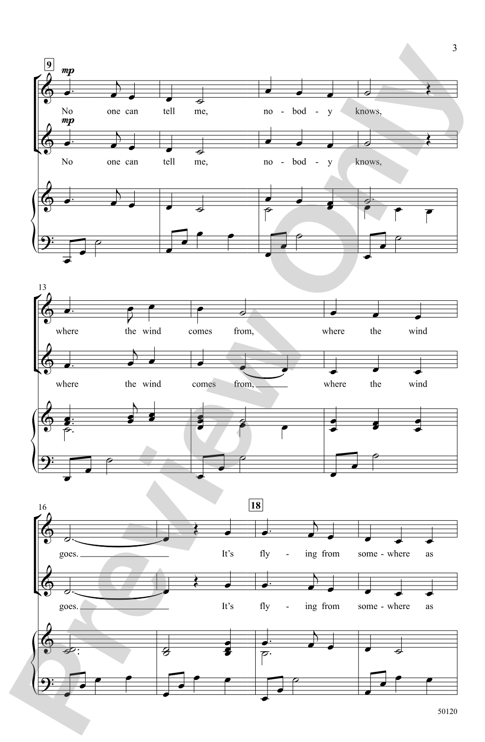 Wind on the Hill: 2-Part Choral Octavo